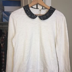 White collared top (M)